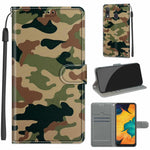 Custodia in pelle PU a vibrazione orizzontale con chiusura magnetica a disegno colorato di tensione con supporto e slot per schede, For Samsung Galaxy A30 / A20