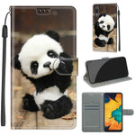 Custodia in pelle PU a vibrazione orizzontale con chiusura magnetica a disegno colorato di tensione con supporto e slot per schede, For Samsung Galaxy A30 / A20