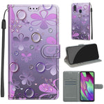 Custodia in pelle PU a vibrazione orizzontale con chiusura magnetica a disegno colorato di tensione con supporto e slot per schede, For Samsung Galaxy A40