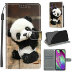 Custodia in pelle PU a vibrazione orizzontale con chiusura magnetica a disegno colorato di tensione con supporto e slot per schede, For Samsung Galaxy A40