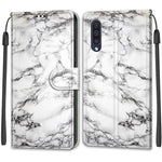 Custodia in pelle PU a vibrazione orizzontale con chiusura magnetica a disegno colorato di tensione con supporto e slot per schede, For Samsung Galaxy A50