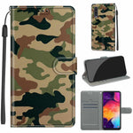 Custodia in pelle PU a vibrazione orizzontale con chiusura magnetica a disegno colorato di tensione con supporto e slot per schede, For Samsung Galaxy A50