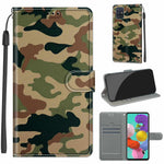 Custodia in pelle PU a vibrazione orizzontale con chiusura magnetica a disegno colorato di tensione con supporto e slot per schede, For Samsung Galaxy A51