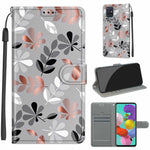 Custodia in pelle PU a vibrazione orizzontale con chiusura magnetica a disegno colorato di tensione con supporto e slot per schede, For Samsung Galaxy A51