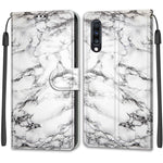 Custodia in pelle PU a vibrazione orizzontale con chiusura magnetica a disegno colorato di tensione con supporto e slot per schede, For Samsung Galaxy A70