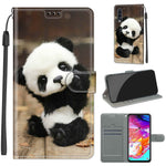 Custodia in pelle PU a vibrazione orizzontale con chiusura magnetica a disegno colorato di tensione con supporto e slot per schede, For Samsung Galaxy A70