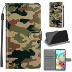 Custodia in pelle PU a vibrazione orizzontale con chiusura magnetica a disegno colorato di tensione con supporto e slot per schede, For Samsung Galaxy A71
