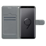 Custodia in pelle PU a vibrazione orizzontale con chiusura magnetica a disegno colorato di tensione con supporto e slot per schede, For Samsung Galaxy S9