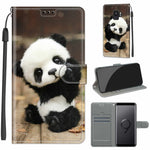 Custodia in pelle PU a vibrazione orizzontale con chiusura magnetica a disegno colorato di tensione con supporto e slot per schede, For Samsung Galaxy S9