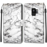 Custodia in pelle PU a vibrazione orizzontale con chiusura magnetica a disegno colorato di tensione con supporto e slot per schede, For Samsung Galaxy S9+