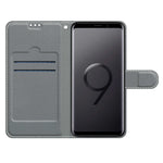 Custodia in pelle PU a vibrazione orizzontale con chiusura magnetica a disegno colorato di tensione con supporto e slot per schede, For Samsung Galaxy S9+