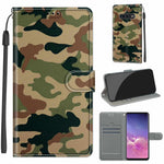Custodia in pelle PU a vibrazione orizzontale con chiusura magnetica a disegno colorato di tensione con supporto e slot per schede, For Samsung Galaxy S10