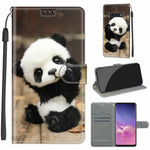 Custodia in pelle PU a vibrazione orizzontale con chiusura magnetica a disegno colorato di tensione con supporto e slot per schede, For Samsung Galaxy S10