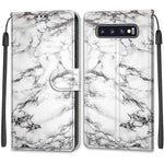 Custodia in pelle PU a vibrazione orizzontale con chiusura magnetica a disegno colorato di tensione con supporto e slot per schede, For Samsung Galaxy S10+