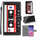 Custodia in pelle PU a vibrazione orizzontale con chiusura magnetica a disegno colorato di tensione con supporto e slot per schede, For Samsung Galaxy S10+