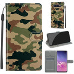 Custodia in pelle PU a vibrazione orizzontale con chiusura magnetica a disegno colorato di tensione con supporto e slot per schede, For Samsung Galaxy S10+