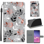 Custodia in pelle PU a vibrazione orizzontale con chiusura magnetica a disegno colorato di tensione con supporto e slot per schede, For Samsung Galaxy S10+