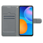 Custodia in pelle PU a vibrazione orizzontale con chiusura magnetica a disegno colorato di tensione con supporto e slot per schede, For Huawei P Smart 2021 / Y7a