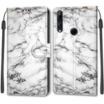 Custodia in pelle PU a vibrazione orizzontale con chiusura magnetica a disegno colorato di tensione con supporto e slot per schede, For Huawei P Smart Z / Y9 Prime / 9X / 9X Pro