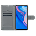 Custodia in pelle PU a vibrazione orizzontale con chiusura magnetica a disegno colorato di tensione con supporto e slot per schede, For Huawei P Smart Z / Y9 Prime / 9X / 9X Pro