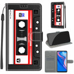 Custodia in pelle PU a vibrazione orizzontale con chiusura magnetica a disegno colorato di tensione con supporto e slot per schede, For Huawei P Smart Z / Y9 Prime / 9X / 9X Pro