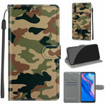 Custodia in pelle PU a vibrazione orizzontale con chiusura magnetica a disegno colorato di tensione con supporto e slot per schede, For Huawei P Smart Z / Y9 Prime / 9X / 9X Pro