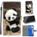Custodia in pelle PU a vibrazione orizzontale con chiusura magnetica a disegno colorato di tensione con supporto e slot per schede, For Huawei P Smart Z / Y9 Prime / 9X / 9X Pro