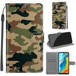 Custodia in pelle PU a vibrazione orizzontale con chiusura magnetica a disegno colorato di tensione con supporto e slot per schede, For Huawei P30 Lite
