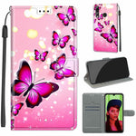 Custodia in pelle PU a vibrazione orizzontale con chiusura magnetica a disegno colorato di tensione con supporto e slot per schede, For Huawei P Smart+ 2019