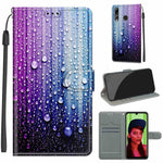 Custodia in pelle PU a vibrazione orizzontale con chiusura magnetica a disegno colorato di tensione con supporto e slot per schede, For Huawei P Smart+ 2019
