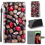 Custodia in pelle PU a vibrazione orizzontale con chiusura magnetica a disegno colorato di tensione con supporto e slot per schede, For Huawei P Smart+ 2019