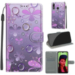 Custodia in pelle PU a vibrazione orizzontale con chiusura magnetica a disegno colorato di tensione con supporto e slot per schede, For Huawei P Smart+ 2019