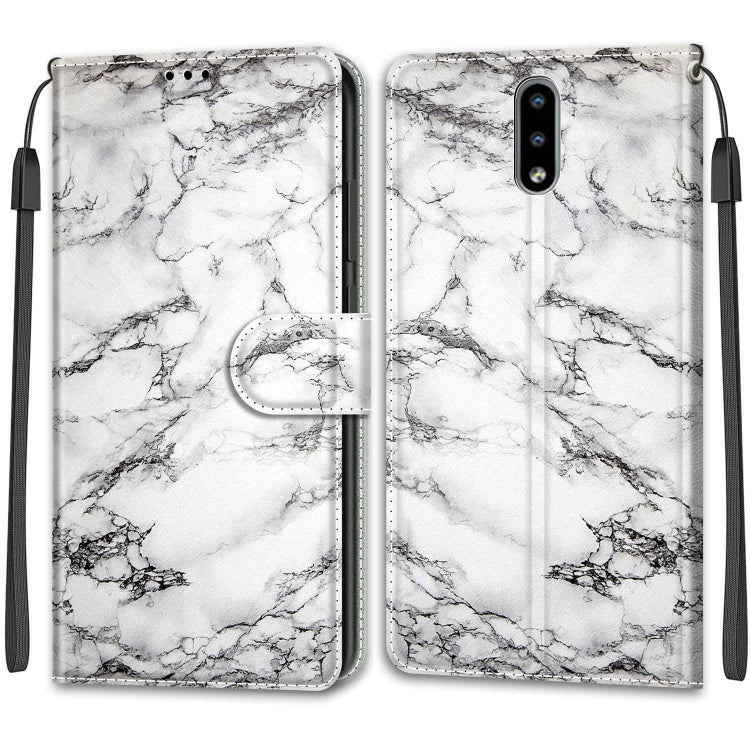 Custodia in pelle PU a vibrazione orizzontale con chiusura magnetica a disegno colorato di tensione con supporto e slot per schede, For Nokia 2.3