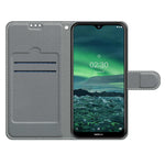 Custodia in pelle PU a vibrazione orizzontale con chiusura magnetica a disegno colorato di tensione con supporto e slot per schede, For Nokia 2.3