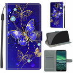 Custodia in pelle PU a vibrazione orizzontale con chiusura magnetica a disegno colorato di tensione con supporto e slot per schede, For Nokia 2.3