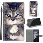 Custodia in pelle PU a vibrazione orizzontale con chiusura magnetica a disegno colorato di tensione con supporto e slot per schede, For Nokia 2.4