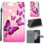 Custodia in pelle PU a vibrazione orizzontale con chiusura magnetica a disegno colorato di tensione con supporto e slot per schede, For Nokia 2.4