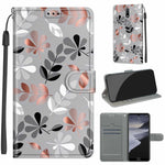 Custodia in pelle PU a vibrazione orizzontale con chiusura magnetica a disegno colorato di tensione con supporto e slot per schede, For Nokia 2.4