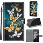 Custodia in pelle PU a vibrazione orizzontale con chiusura magnetica a disegno colorato di tensione con supporto e slot per schede, For Nokia 2.4