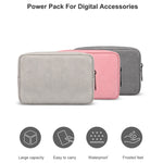 Borsa in pelle PU opaca per accessori digitali 17x12x6cm
