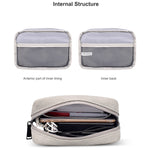 Borsa in pelle PU opaca per accessori digitali 17x12x6cm