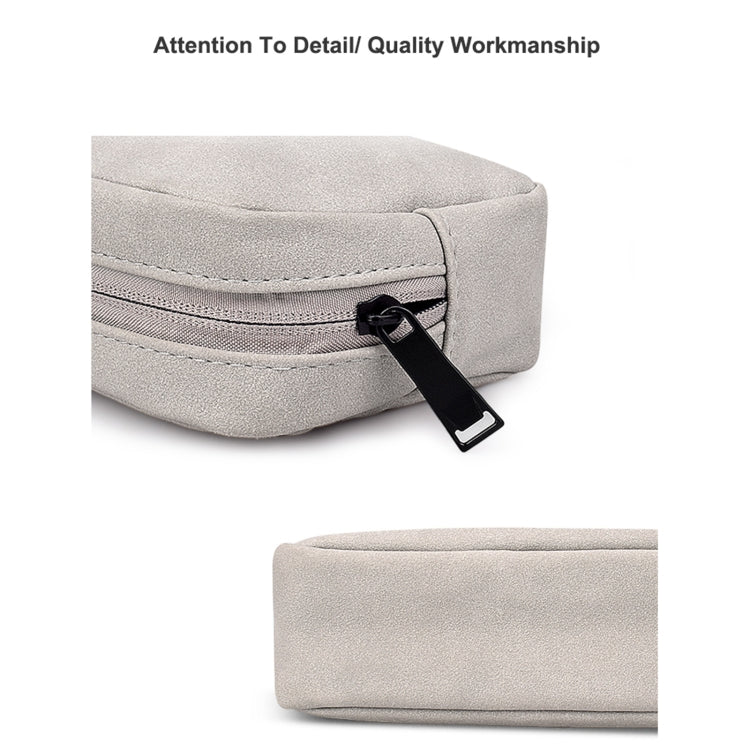 Borsa in pelle PU opaca per accessori digitali 17x12x6cm