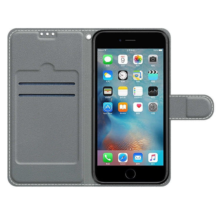 Custodia portafoglio in pelle PU con chiusura magnetica iPhone 6/