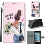 Custodia portafoglio in pelle PU con chiusura magnetica iPhone 6/