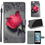 Custodia portafoglio in pelle PU con chiusura magnetica iPhone 6/
