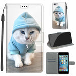 Custodia portafoglio in pelle PU con chiusura magnetica iPhone 6/