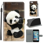 Custodia portafoglio in pelle PU con chiusura magnetica iPhone 6/