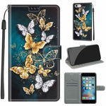 Custodia portafoglio in pelle PU con chiusura magnetica iPhone 6/