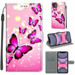 Custodia portafoglio in pelle PU con chiusura magnetica iPhone 11
