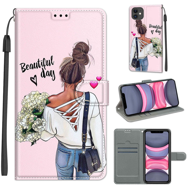 Custodia portafoglio in pelle PU con chiusura magnetica iPhone 11